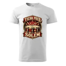 Ticho před sólem - vintage bubenický emblém