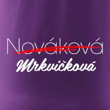 Svatební triko - změna příjmení