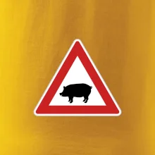 Dopravní značka - Pozor prase domácí