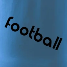 FOOTBALL nápis šikmo