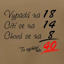 Vypadá, cítí se, chová se - 40 let