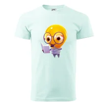 Žárovka přemýšlí nad knihou