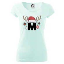 Vanoční rodinná trička - písmeno a čepice