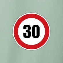 Dopravní značka - omezení rychlosti 30