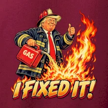 Donald Trump jako hasič I fixed it