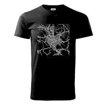 Mapy měst černobílé Jablonec nad Nisou