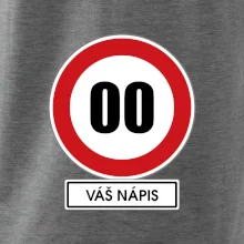 Dopravní značka - rychlost - váš nápis Dopravní značka - rychlost - váš nápis