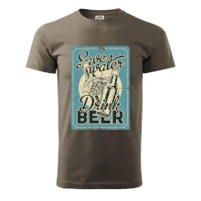 Save water drink beer poster