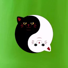 Kočky jin jang barevné