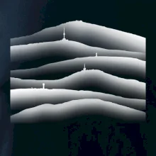 Stínované siluety Českých hor