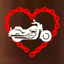 Moto srdce řetěz - chopper
