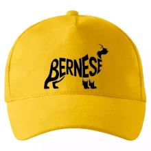 Bernese Mountain Dog nápis v těle