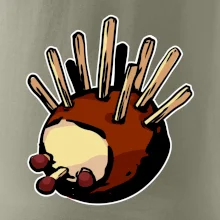 Kaštanový ježeček - prso