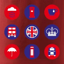 Anglie symboly v kruzích