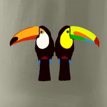 Dva barevní tukani (Moňas)