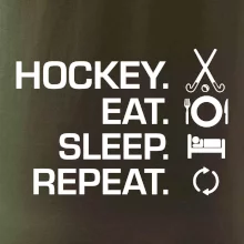 Pozemní hokej eat sleep repeat