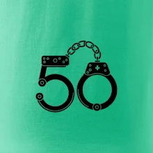 Narozeninové tričko pro policajta - pouta 50