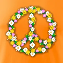 Peace symbol kopretiny