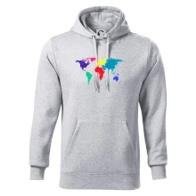 Světové kontinenty bez názvů - barevné