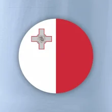 Vlajka Malta kulatá na prso