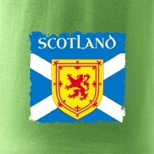 Skotská vlajka s erbem lva