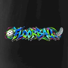 Florbalové graffiti v neonových barvách