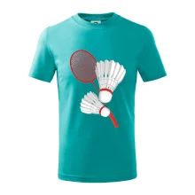 Badminton - pálka a košík