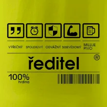 Čárový kód - Ředitel