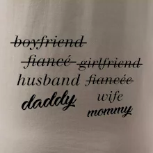 Partnerské triko nastávající rodiče