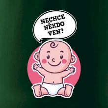 Nechce někdo ven - Triko pro porodní asistentku