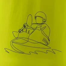 Kajak na vodě jedním tahem