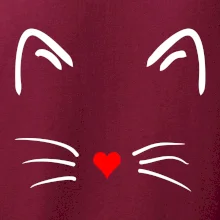 Kočka - srdce místo nosu