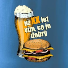 Pivo a burger vím co je dobrý
