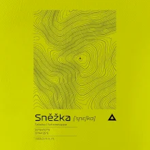 Sněžka - vrstevnice v obdélníku