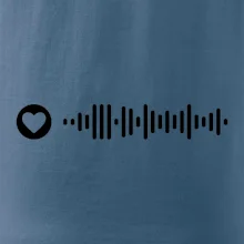 Zamilovaný Spotify kód na prsu