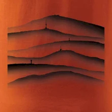 Stínované siluety Českých hor