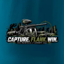 Taktika capture flank win paintball
