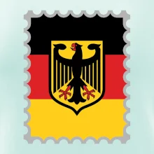 Německá známka - vlajka
