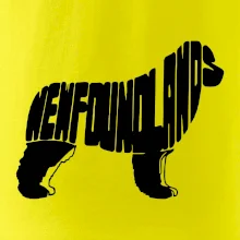 Novofundlandský pes - nápis v tělě