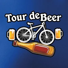 Tour de beer - kolo - pivo a nápis na zádech