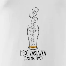 Deko zastávka čas na pivo sklenice s potápěčskými bublinami
