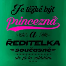 Je těžké být princezna - ředitelka