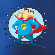 Táta superman - holka a kluk Táta superman - holka a kluk