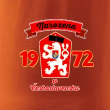 Narozena v Československu - Přelepený znak 1972