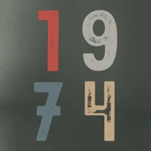 Vintage číslice 1974 Vintage číslice 1974
