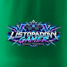 Listopadový gamer s neonovým herním ovladačem