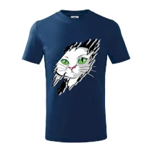 Kočka v roztrženém triku