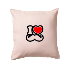 i love mustache - obrys