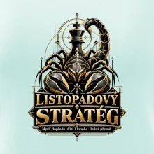 Listopadový stratég se štírem a šachovým králem