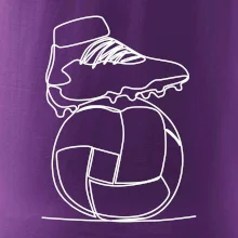 Fotbalový míč kopačka jedním tahem